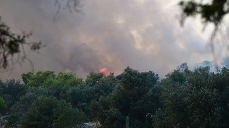 Φωτιά στο Ποικίλο Όρος: Απομακρύνονται από το «Δαφνί» 7 ασθενείς με αναπνευστικά προβλήματα
