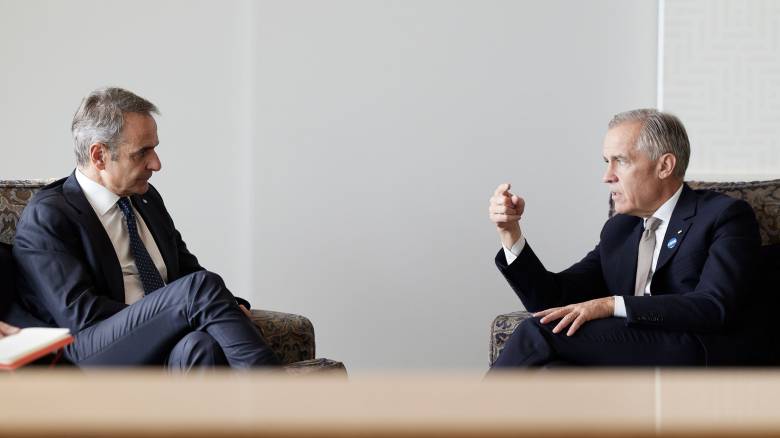 Συνάντηση Μητσοτάκη - Κάρνεϊ: Η συνεργασία με τον Καναδά στο επίκεντρο της συνάντησης