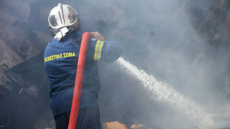 Φωτιά σε εργοστάσιο παραγωγής χημικών προϊόντων στην Αυλίδα