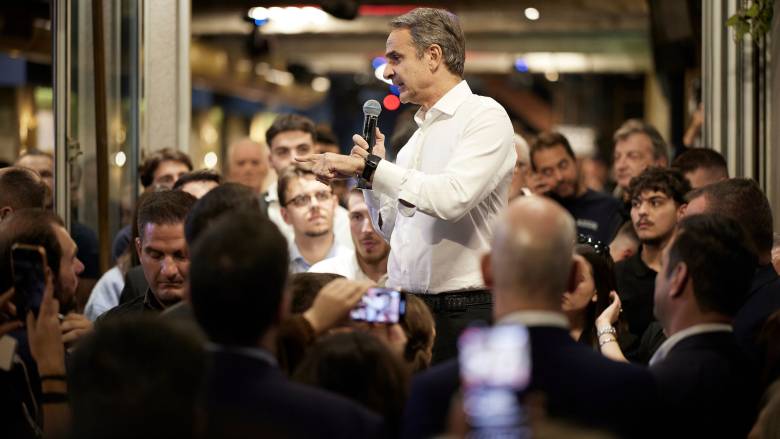 Κυριάκος Μητσοτάκης Κυριάκος Μητσοτάκης σε συγκέντρωση πολιτών στην Κατερίνη στις 2 Οκτωβρίου 2026