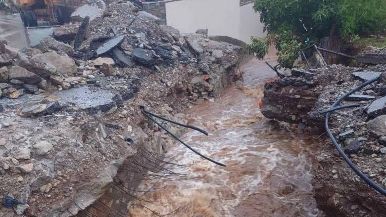 Κακοκαιρία: Νέο μήνυμα του 112 στην Εύβοια για υπερχείλιση ποταμού - «Απομακρυνθείτε από Μακρυκάπα»