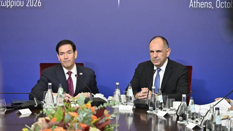 Γεραπετρίτης: Να αντιμετωπίζουμε μαζί τις κοινές προκλήσεις - Ρούμπιο: Η Ελλάδα ενεργειακός κόμβος