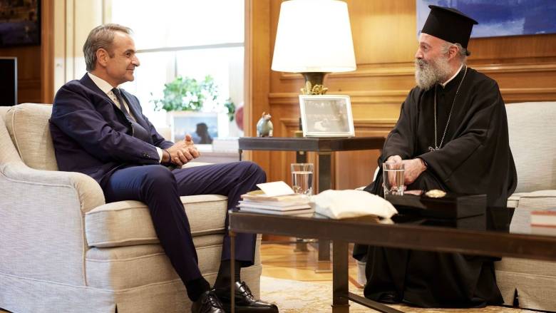 Συνάντηση του Κυριάκου Μητσοτάκη με τον Αρχιεπίσκοπο Αυστραλίας - Τι είπαν για την επιστολική ψήφο