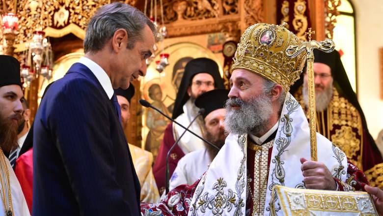 Στον Άγιο Δημήτριο ο Κυριάκος Μητσοτάκης: Συγχαρητήρια από Αρχιεπίσκοπο Αυστραλίας για τη Μονή Σινά