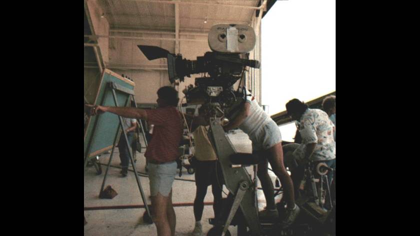 O Tόνι Σκοτ στα γυρίσματα.