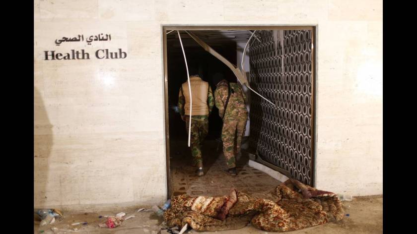 Ερειπωμένο και κατεστραμμένο το 5στερο ξενοδοχείο της Μοσούλης.