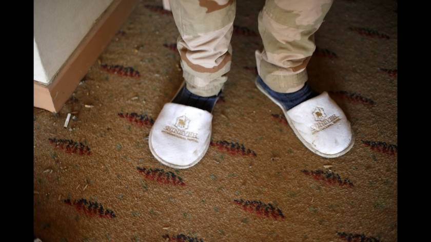 Ερειπωμένο και κατεστραμμένο το 5στερο ξενοδοχείο της Μοσούλης.