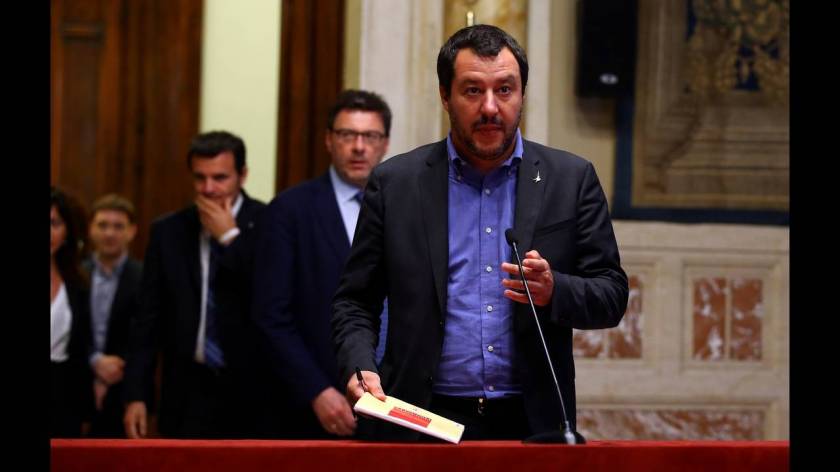 O γραμματέας της Λέγκας, Ματέο Σαλβίνι