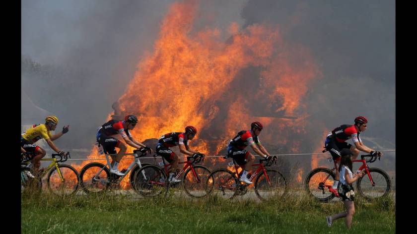 Ποδηλασία - Tour de France - Στο 181ο χλμ. από Μπρεστ στο Μούρ ντε Μπριντέν Guerleden - 12 Ιουλίου 2018.