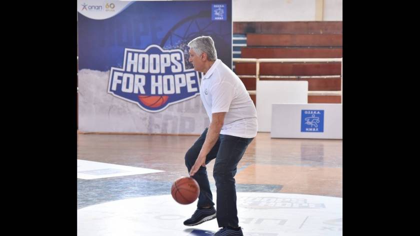 Στιγμιότυπα από το μπασκετικό challenge στο πλαίσιο του «Hoops for Hope»