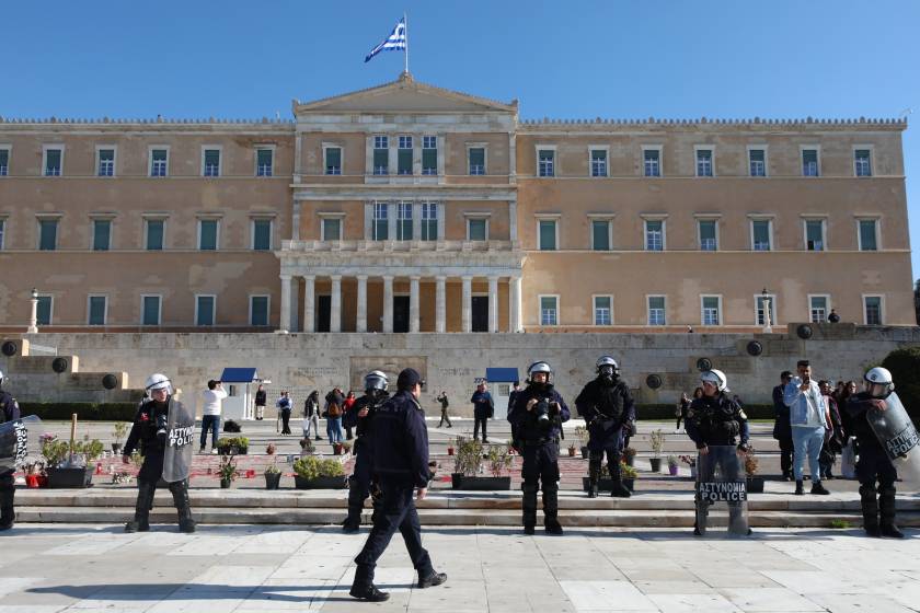 [383755] ΑΠΕΡΓΙΑΚΗ ΣΥΓΚΕΝΤΡΩΣΗ ΚΑΙ ΠΟΡΕΙΑ ΤΑΞΙ ΣΤΗΝ ΑΘΗΝΑ   (ΓΙΑΝΝΗΣ ΠΑΝΑΓΟΠΟΥΛΟΣ/EUROKINISSI)