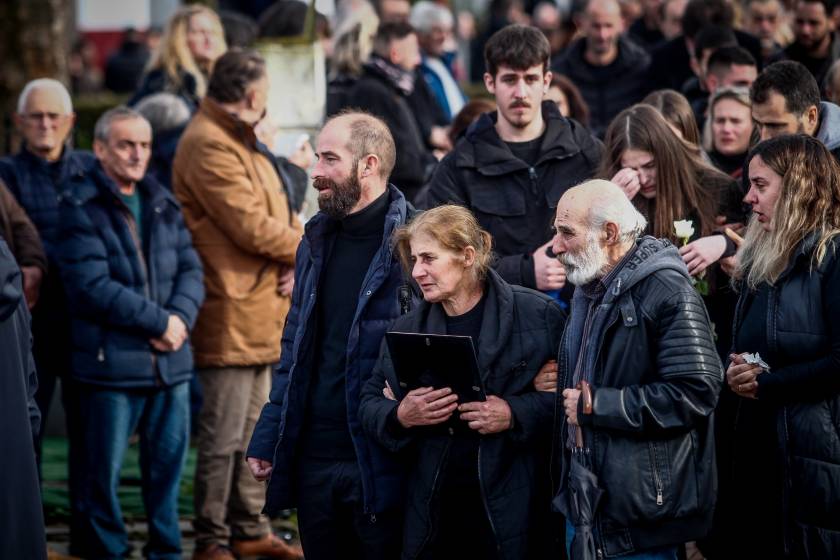 [384156] ΚΗΔΕΙΑ ΤΗΣ ΣΤΑΥΡΟΥΛΑΣ ΜΠΟΥΚΟΒΑΛΑ ΣΤΟ ΠΡΟΑΣΤΙΟ ΚΑΡΔΙΤΣΑΣ  (ΘΑΝΑΣΗΣ ΚΑΛΛΙΑΡΑΣ / EUROKINISSI)