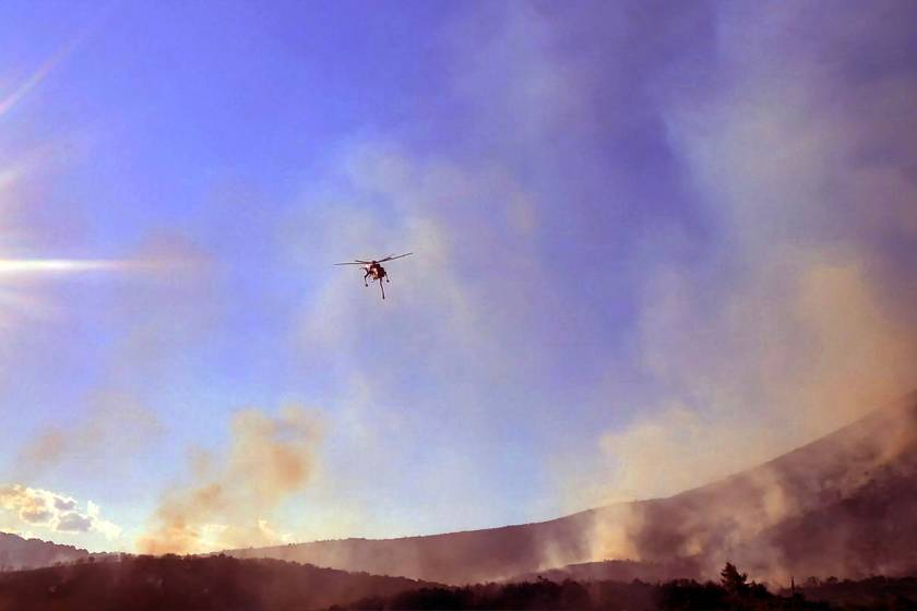 ΠΥΡΚΑΓΙΑ ΣΕ ΔΑΣΙΚΗ ΕΚΤΑΣΗ ΣΤΗΝ ΠΕΡΙΟΧΗ ΑΓΙΑ ΕΛΕΝΗ ΤΡΟΙΖΗΝΙΑΣ