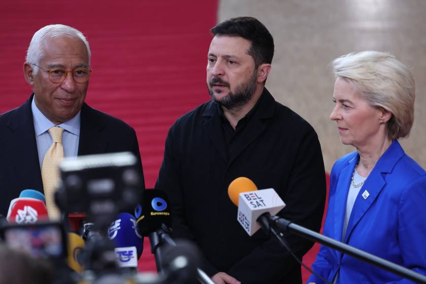 Ursula von der Leyen,Antonio Costa,Volodymyr Zelenskyy