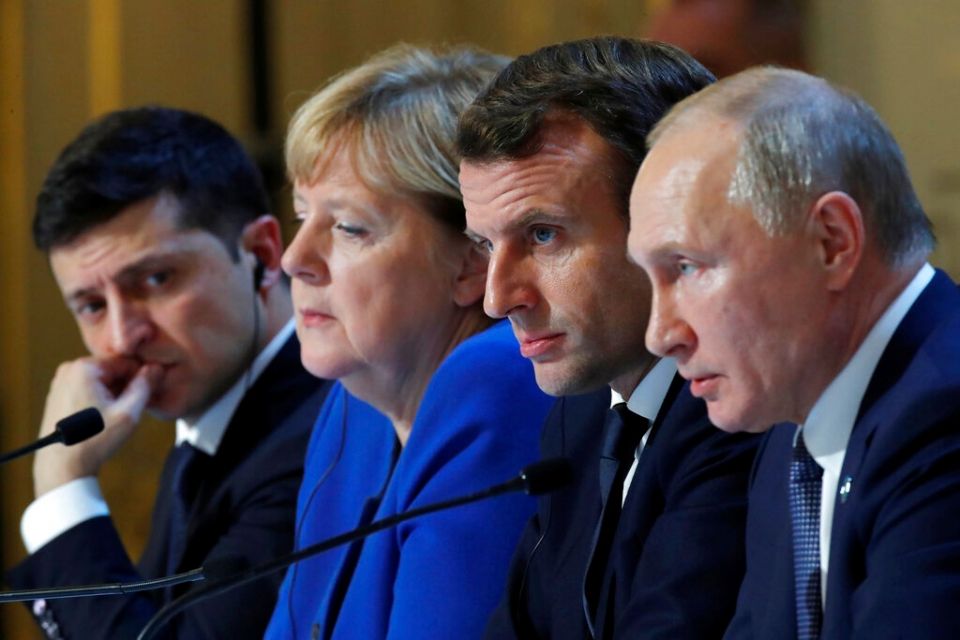 PUTIN MERKEL MAKRON ZELENSKY