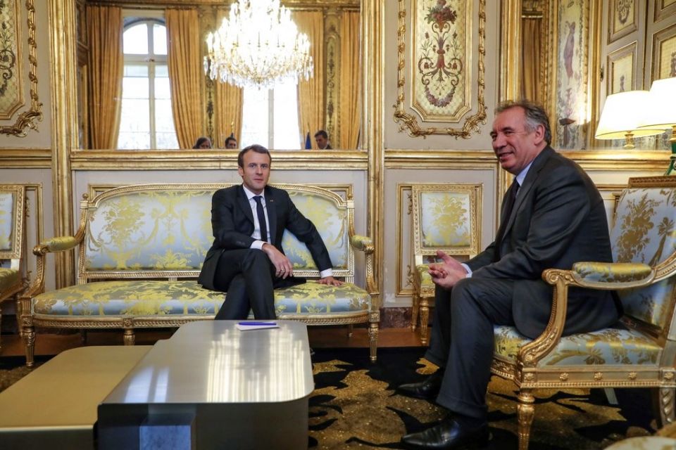 France Politics Macron Bayrou bairou mpairou bairu