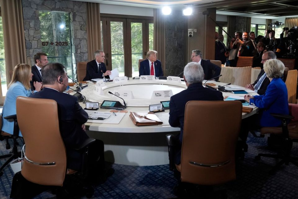 APTOPIX Canada Trump G7 Summit