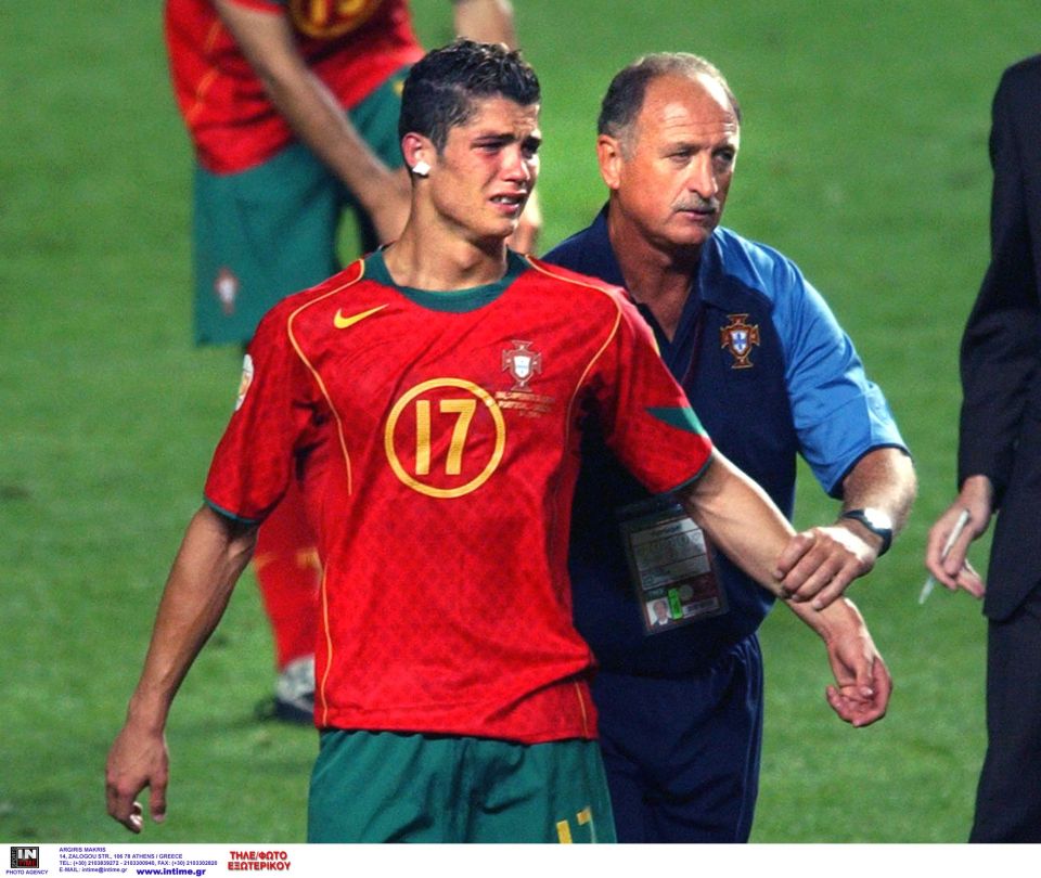 CRISTIANO RONALDO SCOLARI /PORTUGAL - GREECE (FINAL OF EURO 2004)