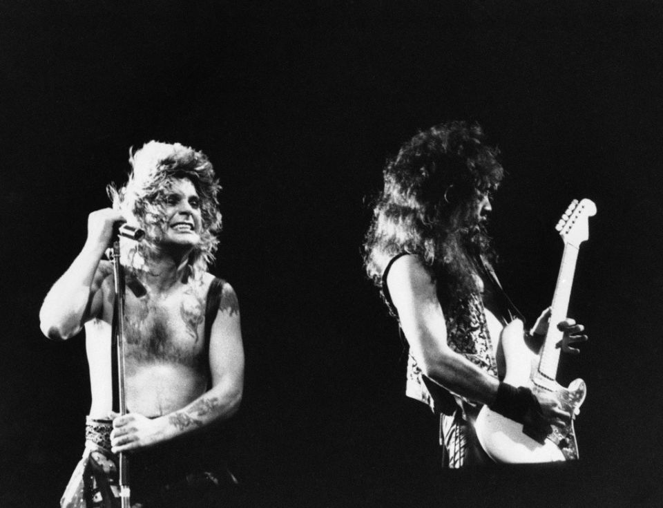 Ozzy Osbourne achromatic  sabbath