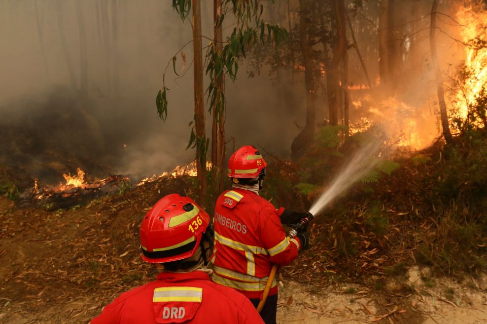 Portugal Wildfires Firefighters