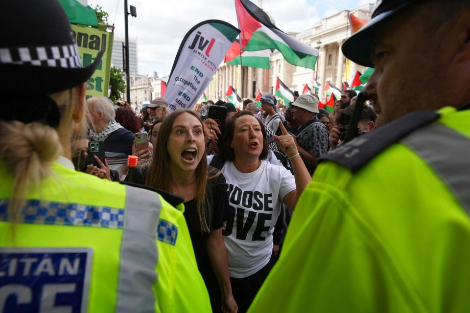 Britain Protest palestine action