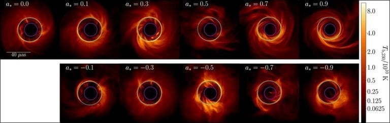 black hole radiatives imulations