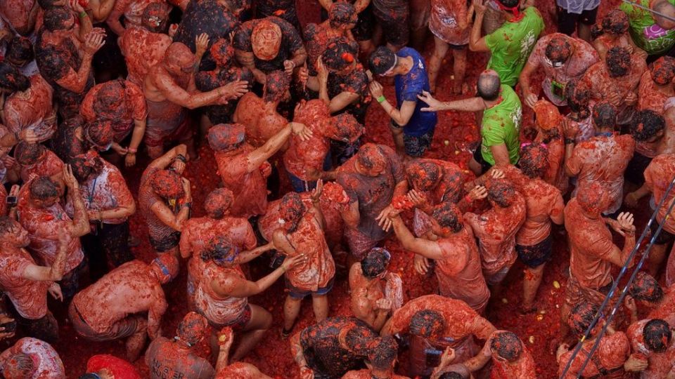 Spain Tomatina, ispania, ntomata
