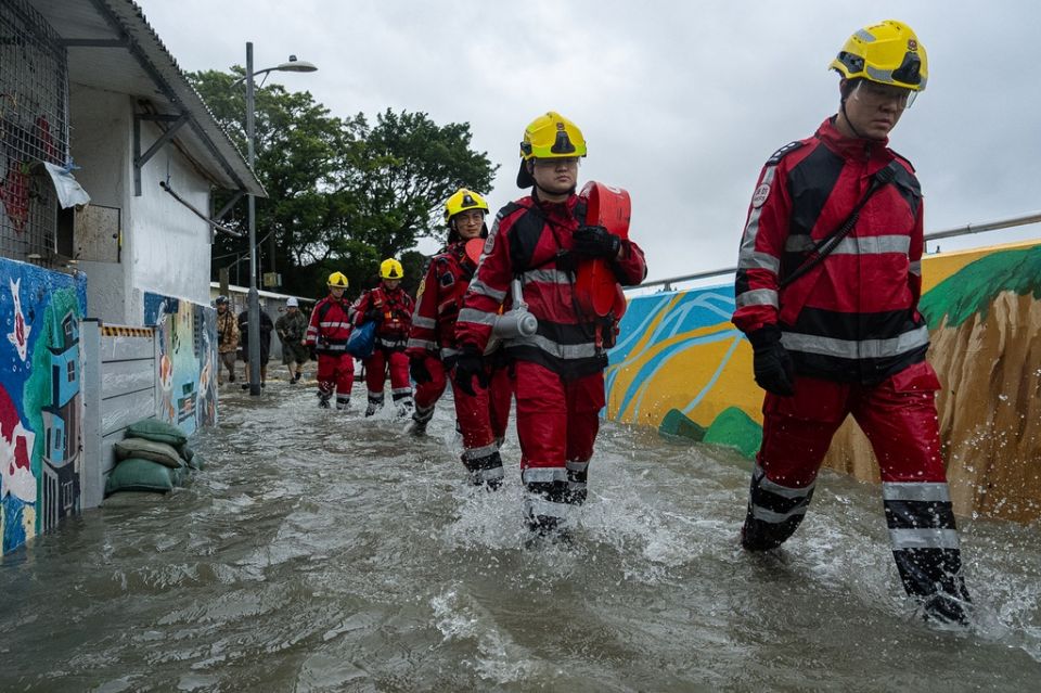 Hong Kong Asia Typhoon