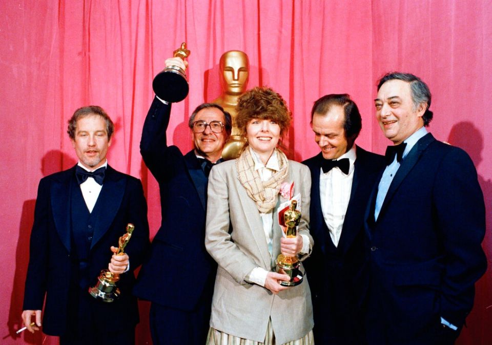 Charles H. Joffe, Jack Rollins, Richard Dreyfuss, Diane Keaton, Jack Nicholson