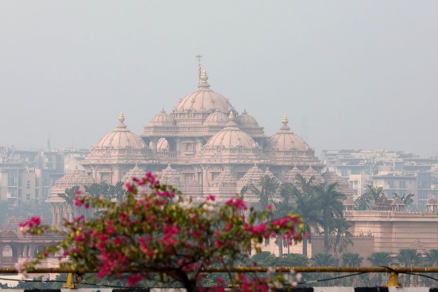 Delhi India atmosfairiki molynsi nefos