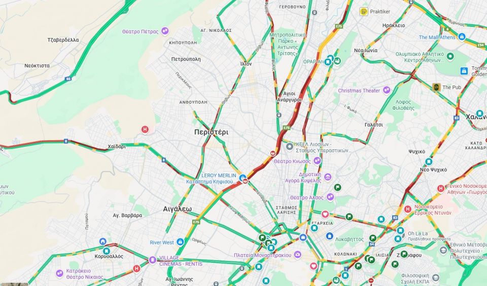 Κίνηση: Στο «κόκκινο» Κηφισός και Κηφισίας – Καθυστερήσεις 20 λεπτών σε Αττική Οδό Κίνηση: Στο «κόκκινο» Κηφισός και Κηφισίας – Καθυστερήσεις 20 λεπτών σε Αττική Οδό