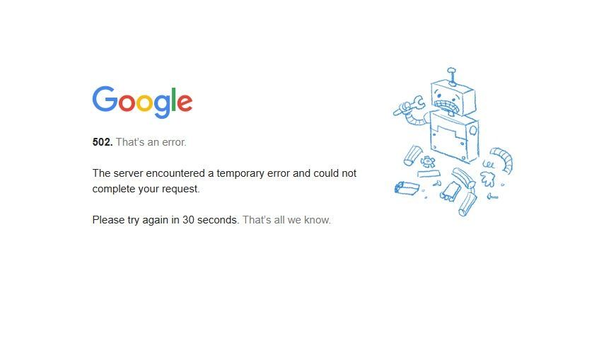 google error youtube