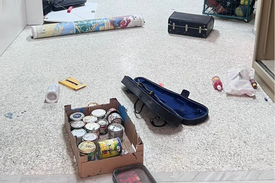 glyfada lykeio diarrixi vandalismos