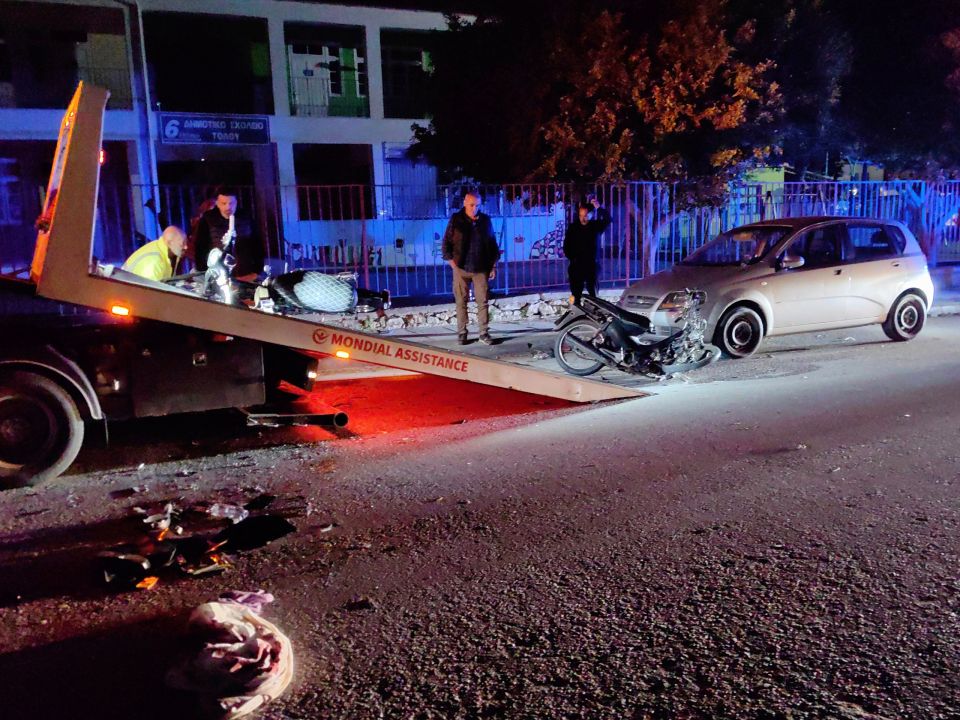 ΘΑΝΑΤΗΦΟΡΟ ΤΡΟΧΑΙΟ ΣΤΟ ΤΟΛΟ ΑΡΓΟΛΙΔΑΣ ΜΕ ΔΥΟ ΜΗΧΑΝΑΚΙΑ