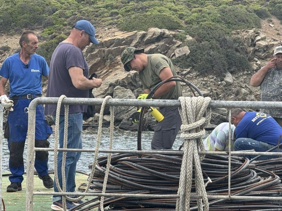 Χίος: Ολοκληρώθηκε η διασύνδεση του δικτύου ύδρευσης Οινουσσών με τη νησίδα Παναγιά