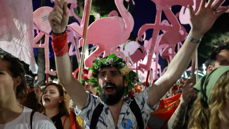 Albania Protest, TIRANA