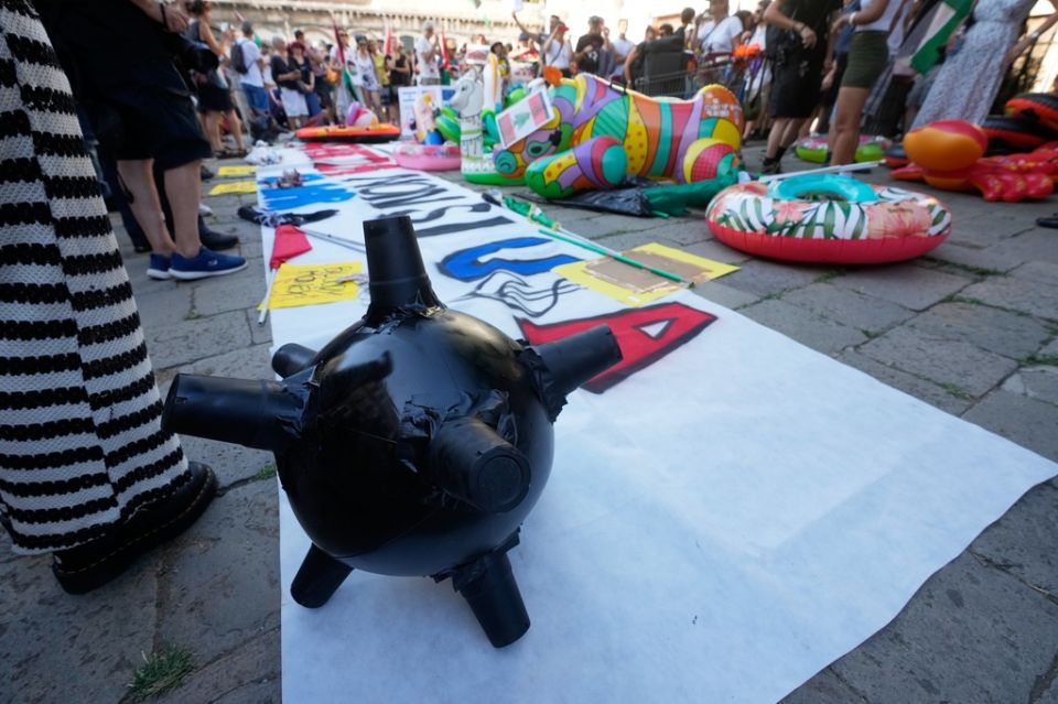 Italy US Ambassador Protest