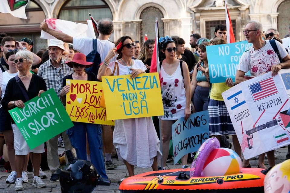 Italy US Ambassador Protest