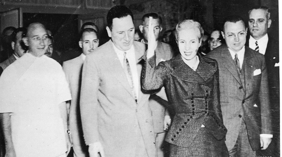 Eva Peron Arrives At Hospital