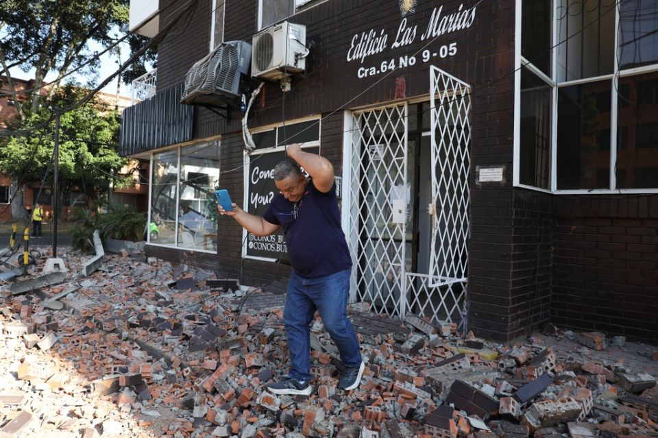 APTOPIX Colombia Earthquake