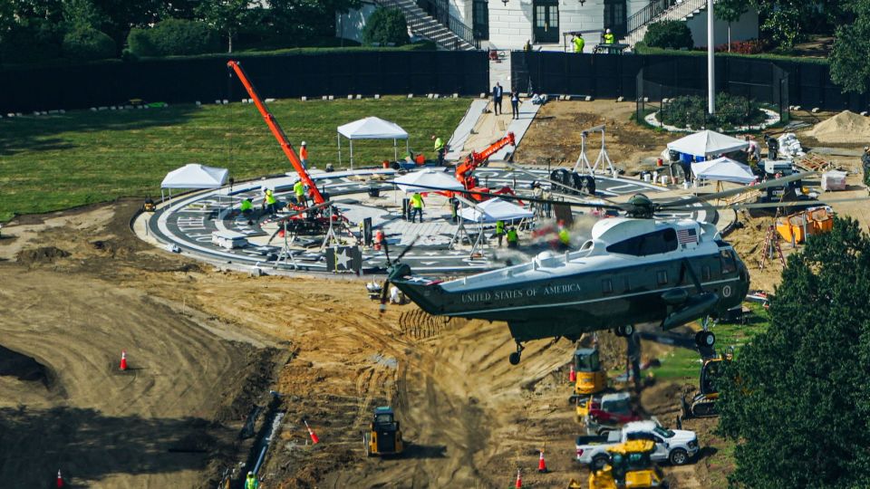 Trump White House Ballroom Helipad