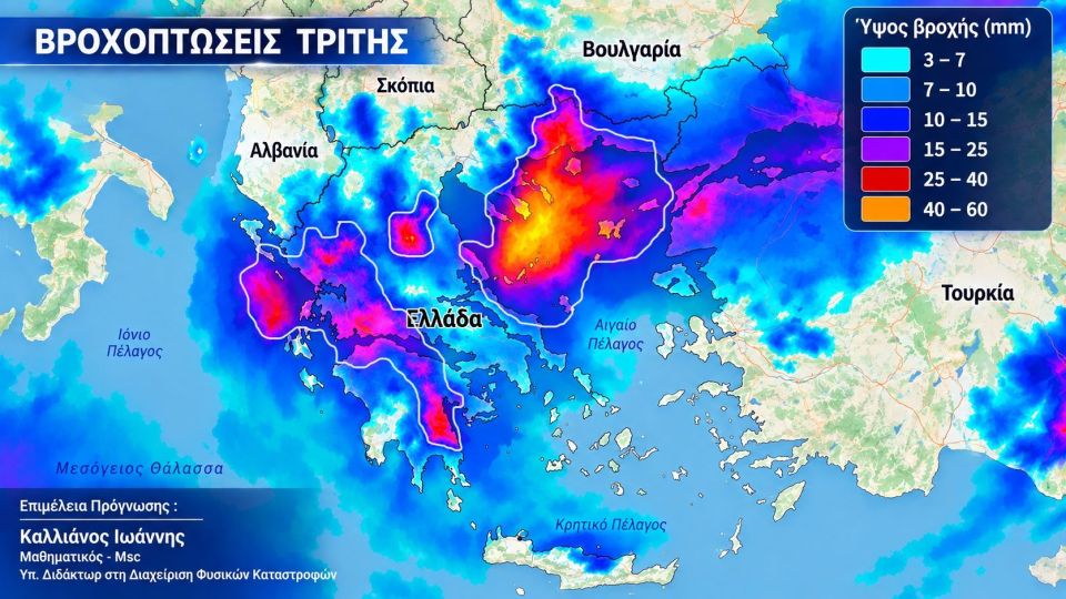 Καλλιάνος: Ραγδαία μεταβολή του καιρού από την Τρίτη – Οι 13 περιοχές που χρειάζονται προσοχή Καλλιάνος: Ραγδαία μεταβολή του καιρού από την Τρίτη – Οι 13 περιοχές που χρειάζονται προσοχή