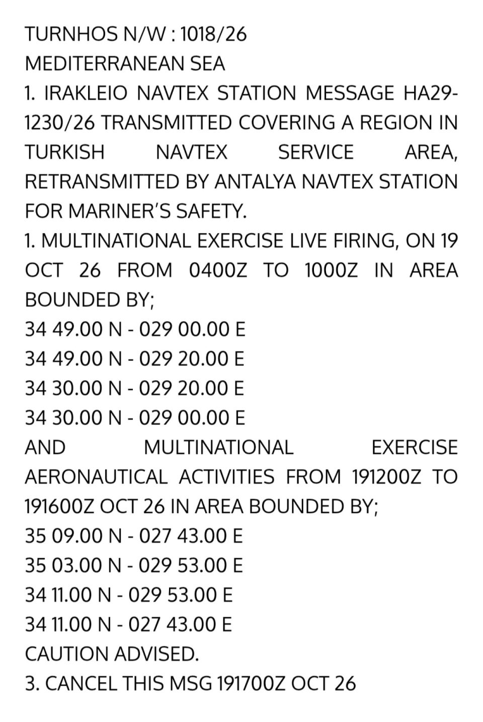 tourkiki navtex