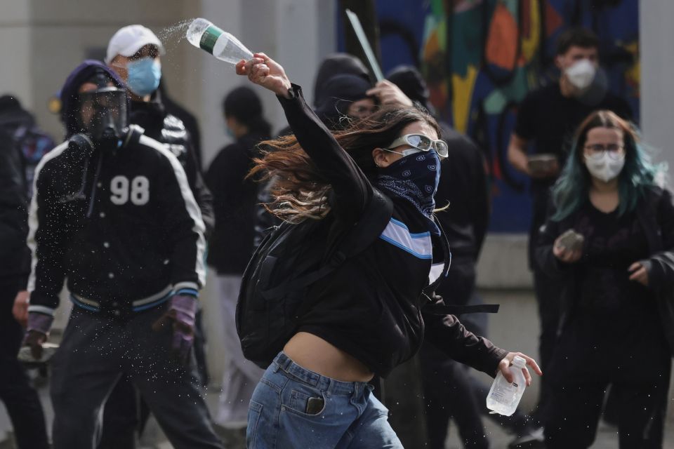 APTOPIX Albania Protests