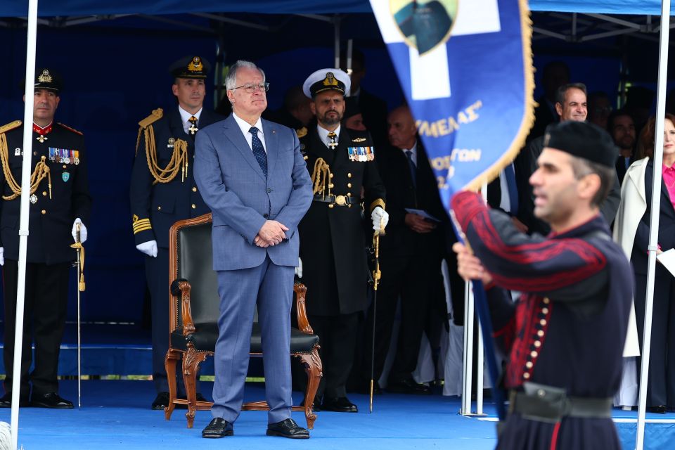 [390734] ΣΤΡΑΤΙΩΤΙΚΗ ΠΑΡΕΛΑΣΗ ΣΤΗΝ ΘΕΣΣΑΛΟΝΙΚΗ ΓΙΑ ΤΗΝ ΕΘΝΙΚΗ ΕΠΕΤΕΙΟ ΤΗΣ 28ης ΟΚΤΩΒΡΙΟΥ 1940 . (ΡΑΦΑΗΛ ΓΕΩΡΓΙΑΔΗΣ/EUROKINISSI)