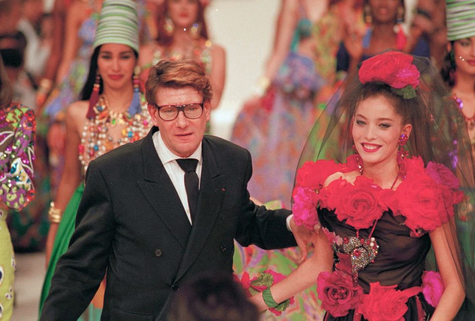 Watchf Associated Press International News France APHS50204 SAINT LAURENT SPRING SHOW 1990